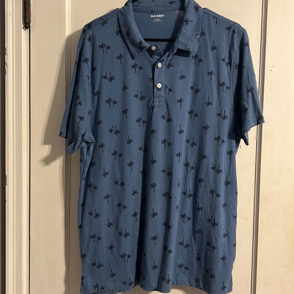 Men’s palm tree polo